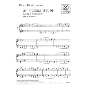 Ettore Pozzoli 24 Piccoli Studi Facili E Progressivi