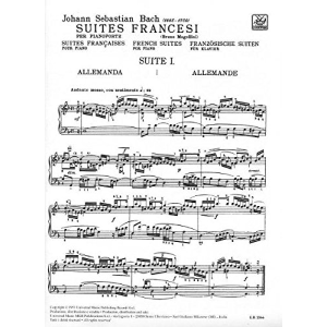 Johann Sebastian Bach 6 Suites Francesi Bwv 812 - 817