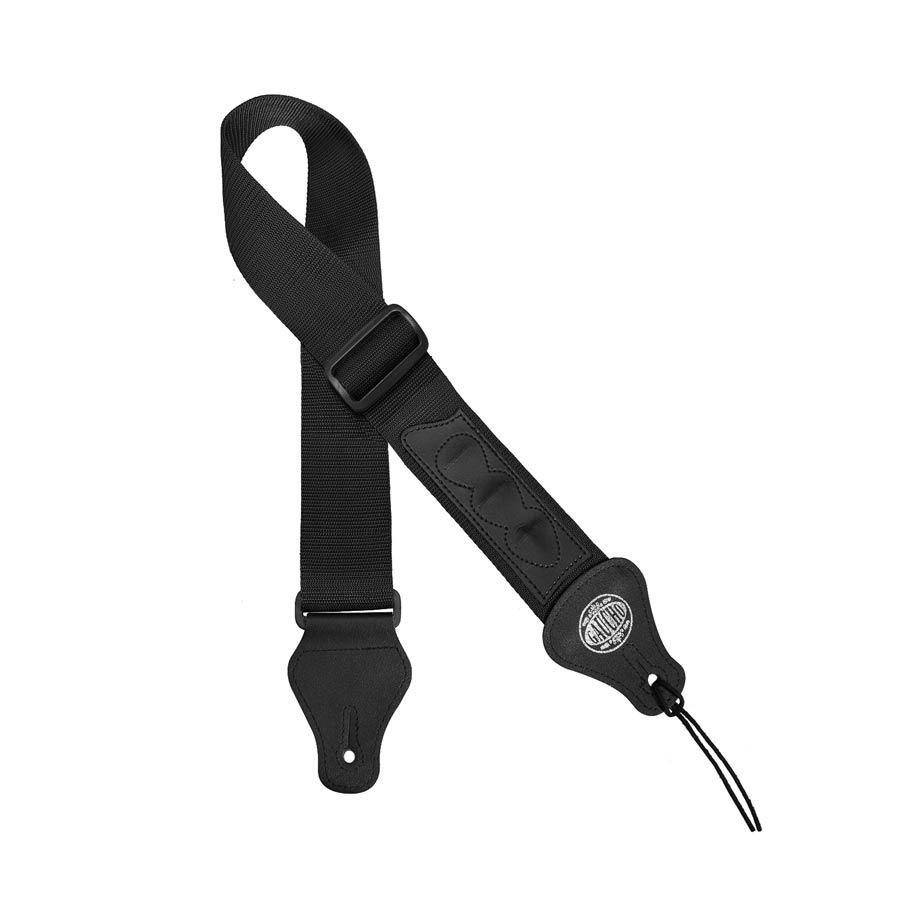 Tracolla chitarra nero con porta plettri