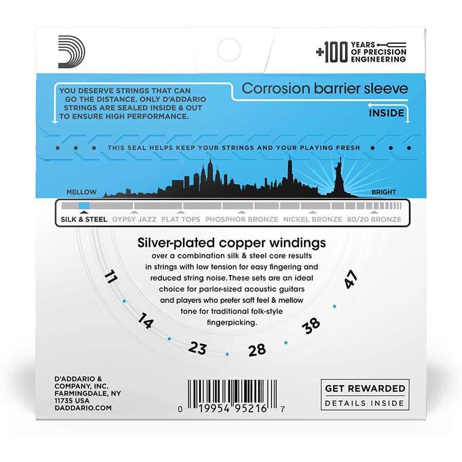 D'Addario EJ40 011/047 light