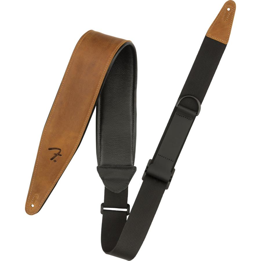 Tracolla Fender Right Height Leather Strap Cognac