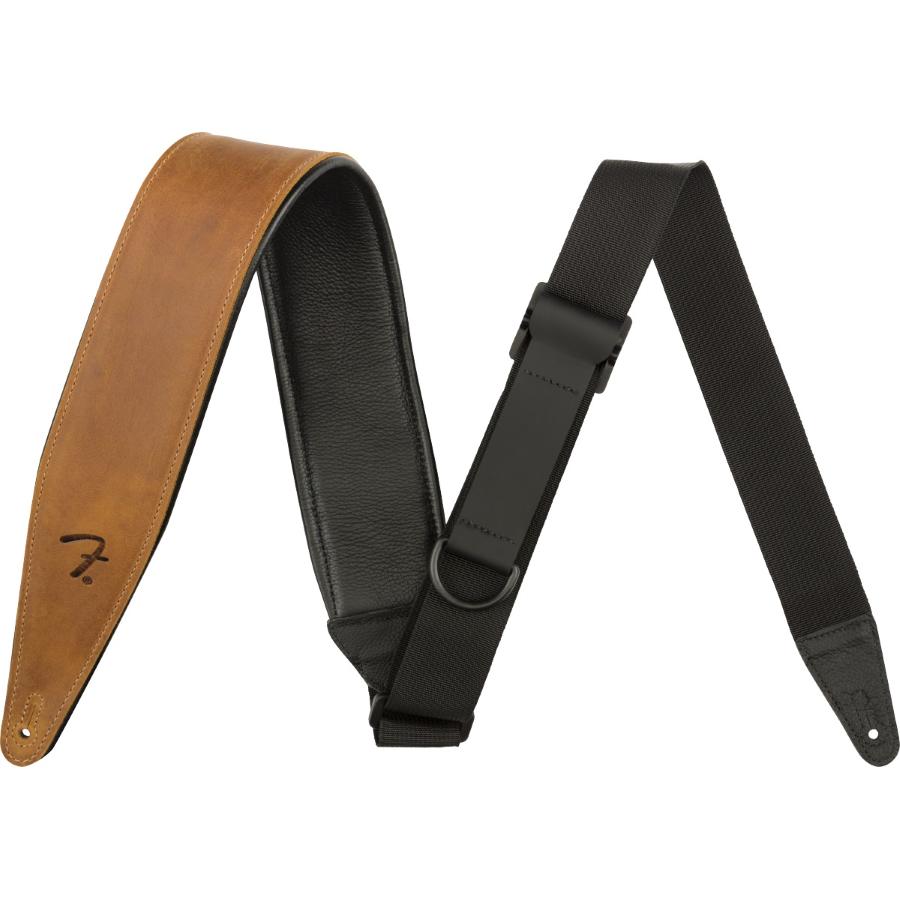 Tracolla Fender Right Height Leather Strap Cognac