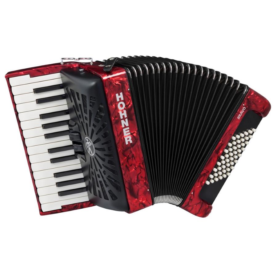 HOHNER Bravo II 48 Rosso A16532 Silentkey