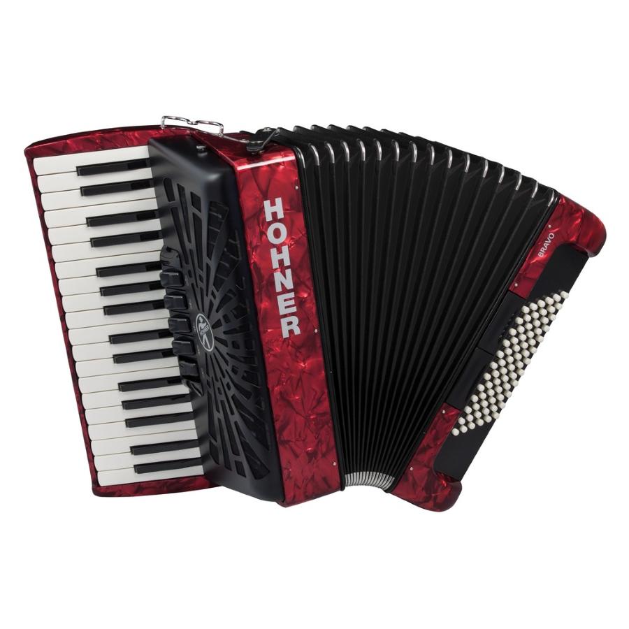 HOHNER Bravo III 72 Rosso A16632 Silentkey