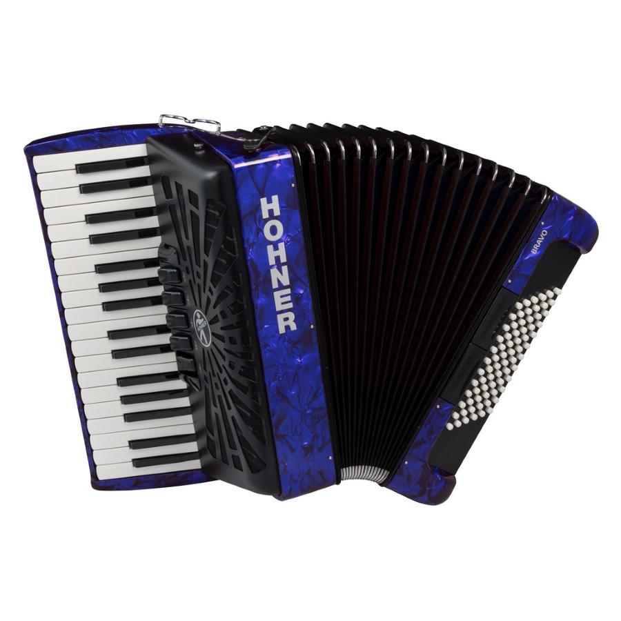 HOHNER Bravo III 72 Blu A16642 Silentkey