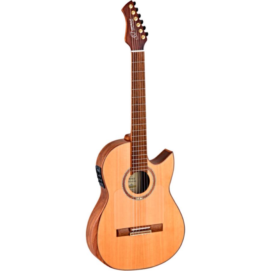 ORTEGA FLAMETAL-TWO chitarra elettroacustica corde nylon
