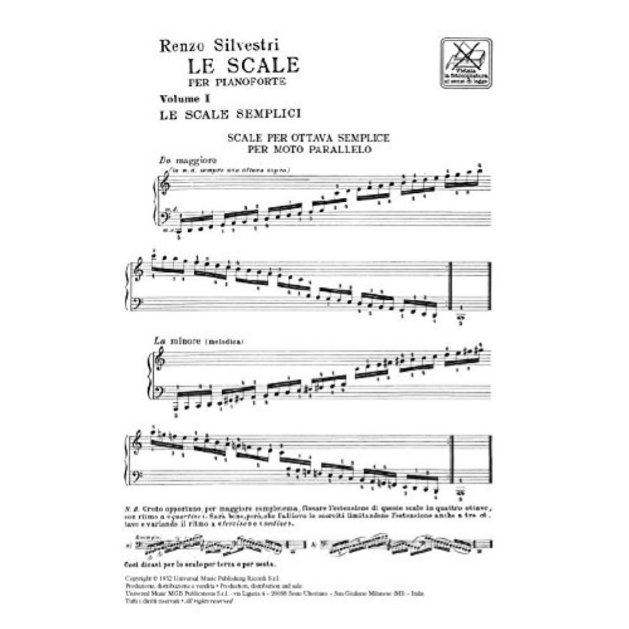 Renzo Silvestri Le Scale Per Pianoforte Vol. I