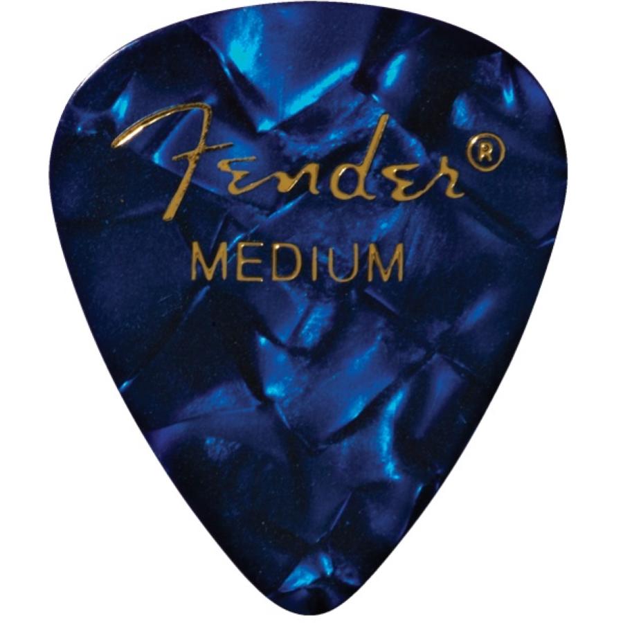 FENDER 351 shape picks medium blue moto plettro