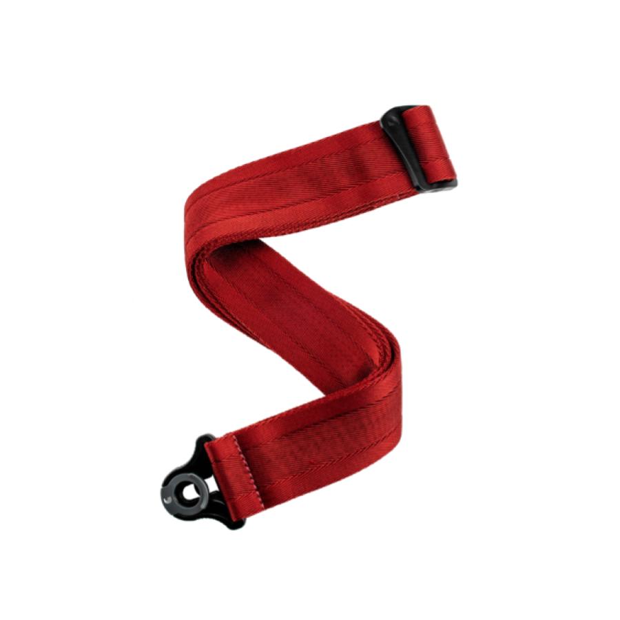 D'Addario Auto Lock Guitar Strap Blood Red 50BAL11