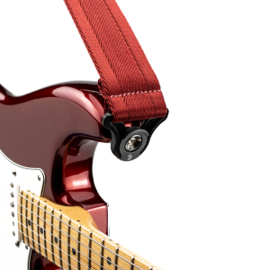 D'Addario Auto Lock Guitar Strap Blood Red 50BAL11