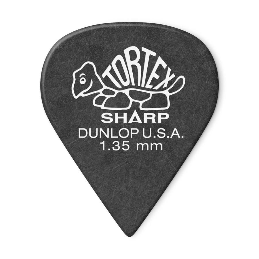 DUNLOP 412 p1.35 tortex sharp black plettro