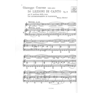 Giuseppe Concone 50 Lezioni Op. 9