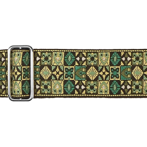 GAUCHO GST-186-GN tracolla gaucho chitarra verde mosaico