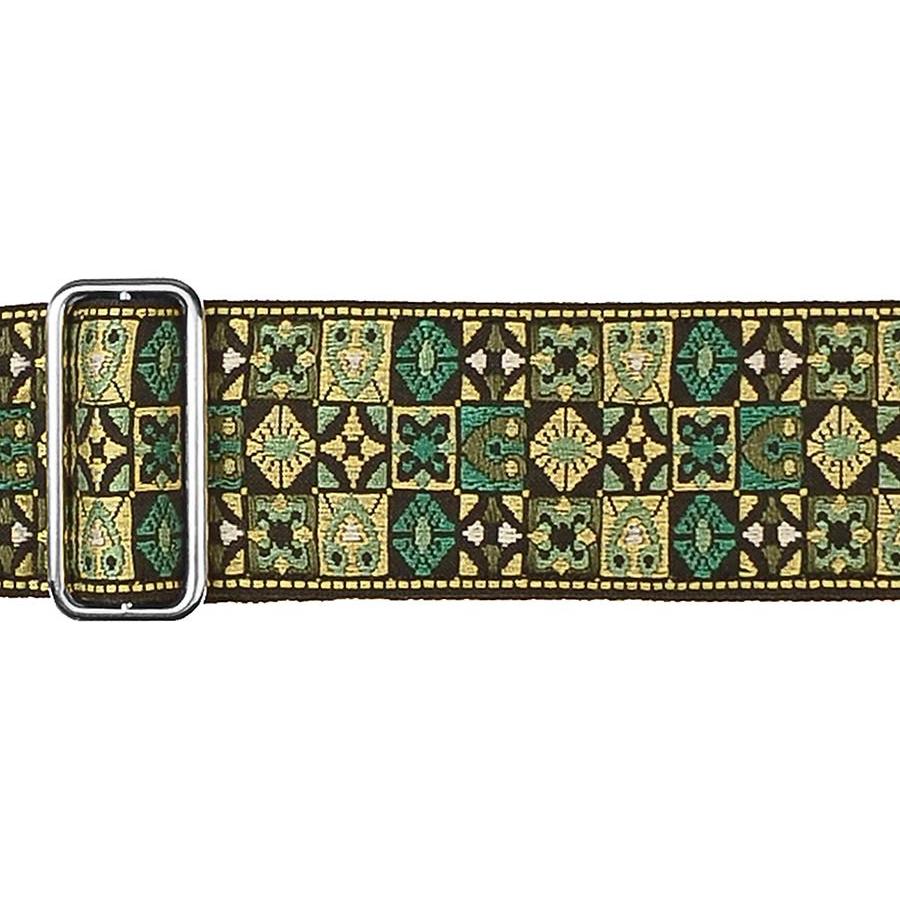 GAUCHO GST-186-GN tracolla gaucho chitarra verde mosaico
