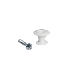 BOSTON EP-W bottone tracolla universale plastica bianco