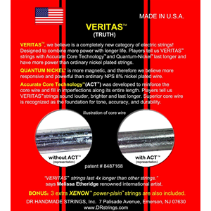 CORDE CHITARRA ELETTRICA DR VERITAS 10-46