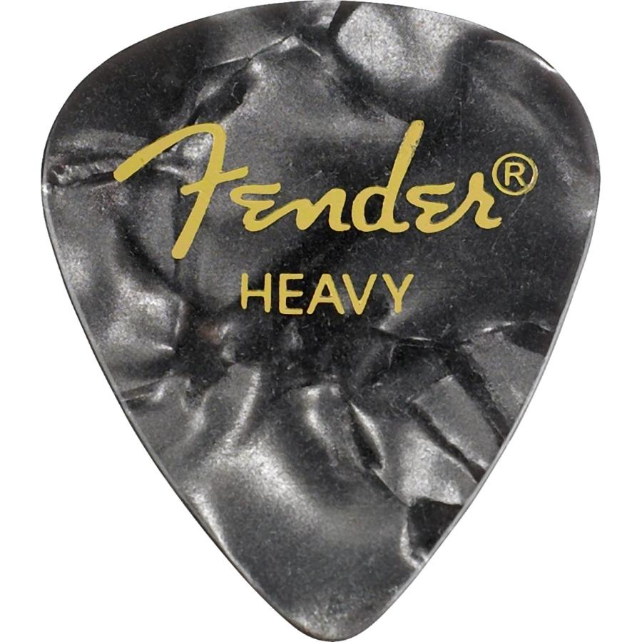 FENDER premium celluloid 351 shape heavy black moto plettro