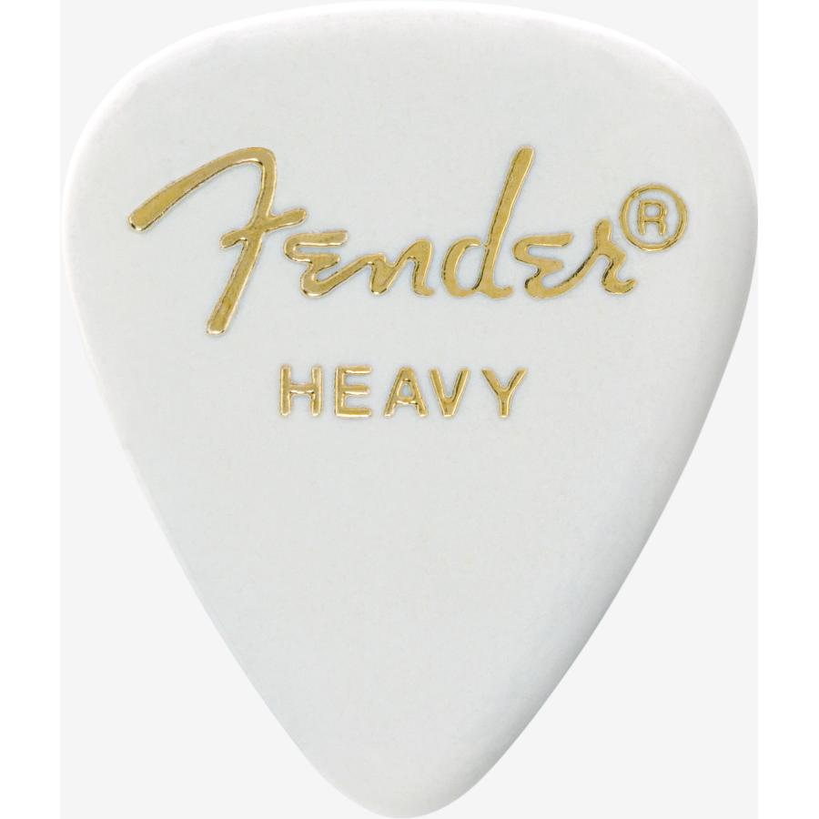FENDER white 351 shape heavy plettro