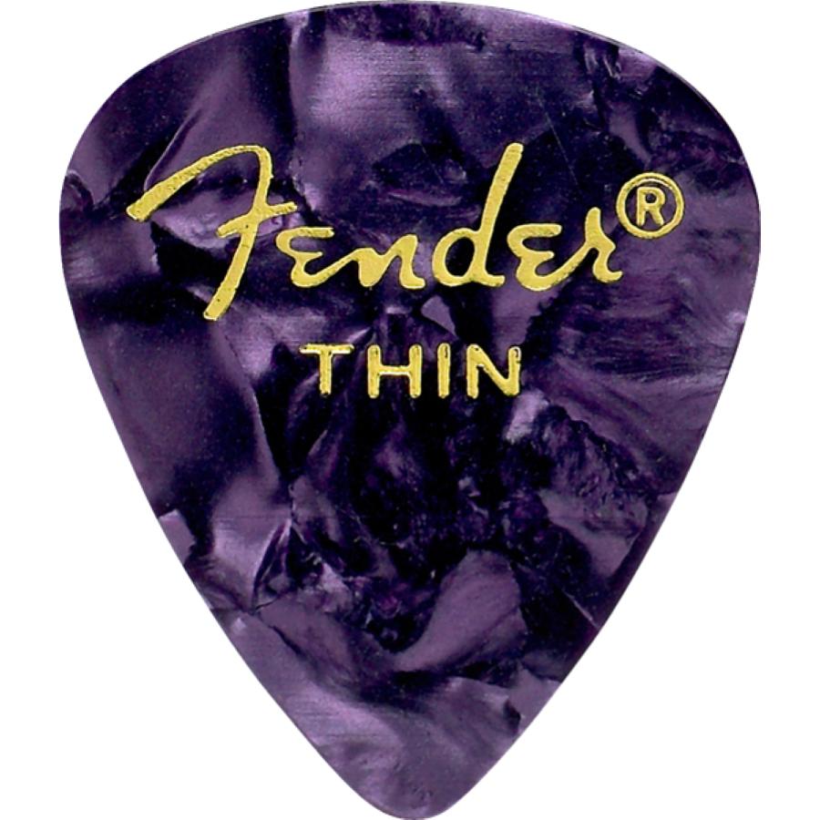 FENDER premium celluloid 351 shape thin purple moto plettro