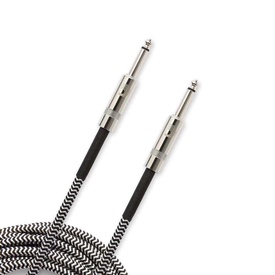 D'Addario PW-BG-15BG Braided Instrument Cable Grey