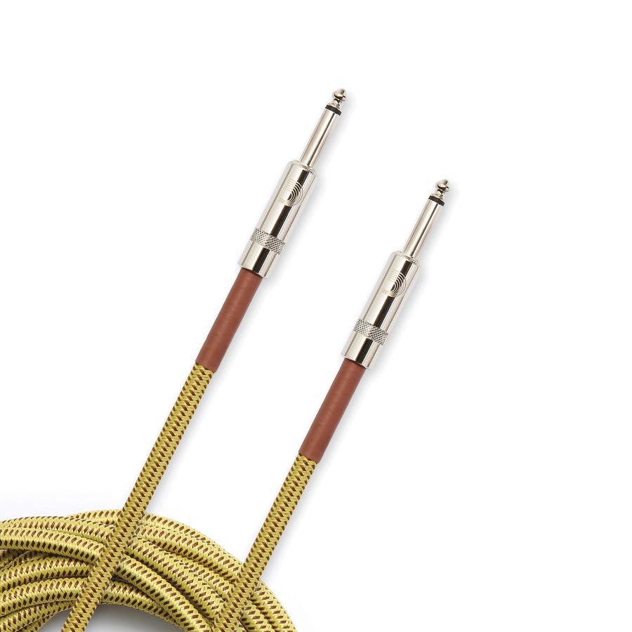 D'Addario PW-BG-20TW Braided Instrument Cable Tweed