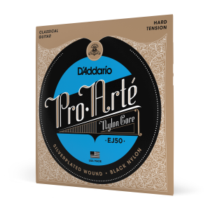 D'ADDARIO EJ50 Pro-Arté Black Nylon Hard Tension