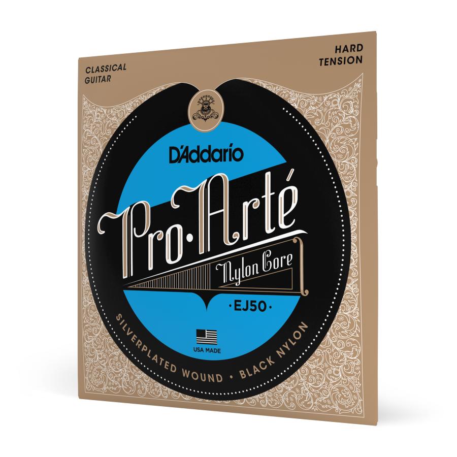D'ADDARIO EJ50 Pro-Arté Black Nylon Hard Tension