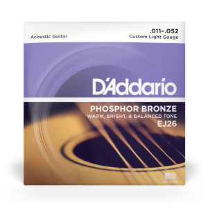 D'Addario EJ26 011/052 custom light phosphor bronze