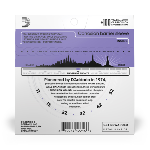 D'Addario EJ26 011/052 custom light phosphor bronze