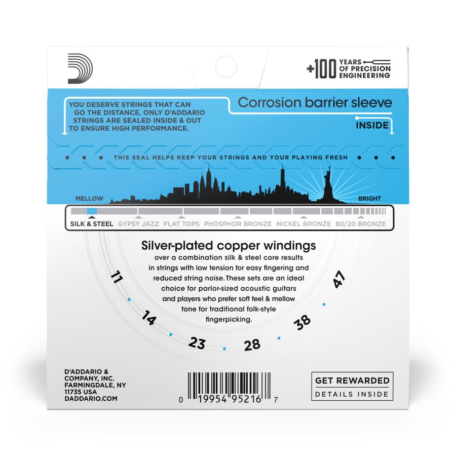 D'Addario EJ40 011/047 light