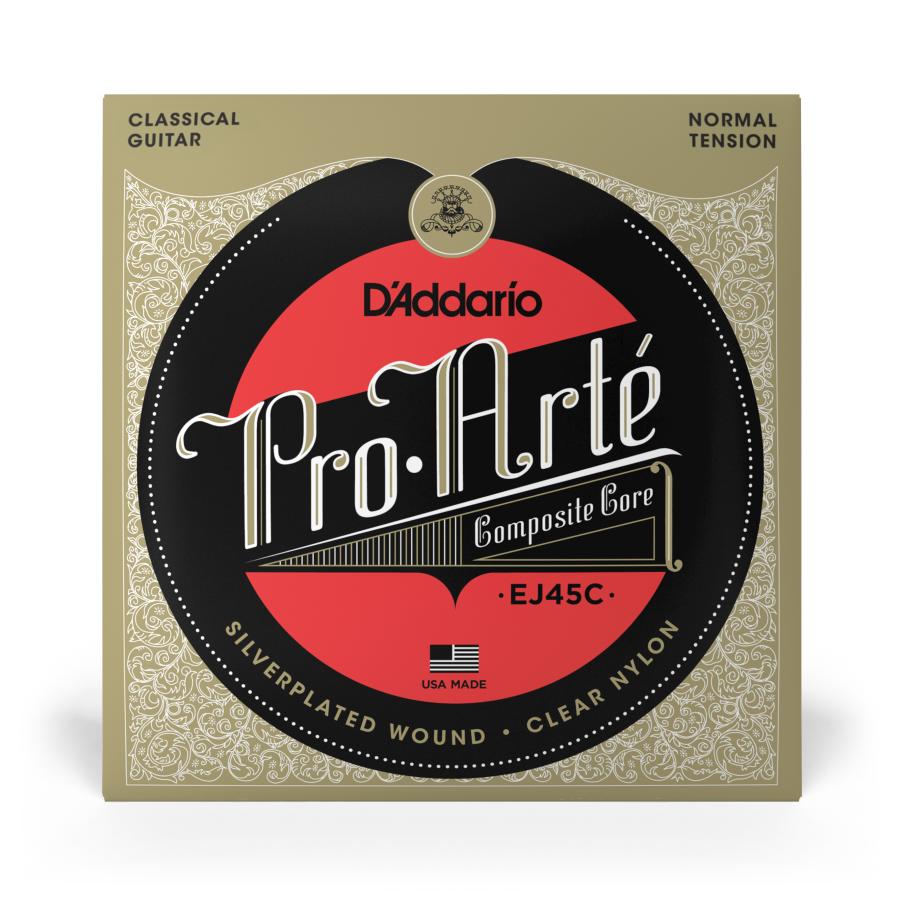 D'Addario EJ45C pro artè silver composites