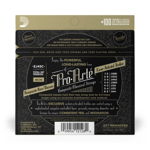 D'Addario EJ45C pro artè silver composites