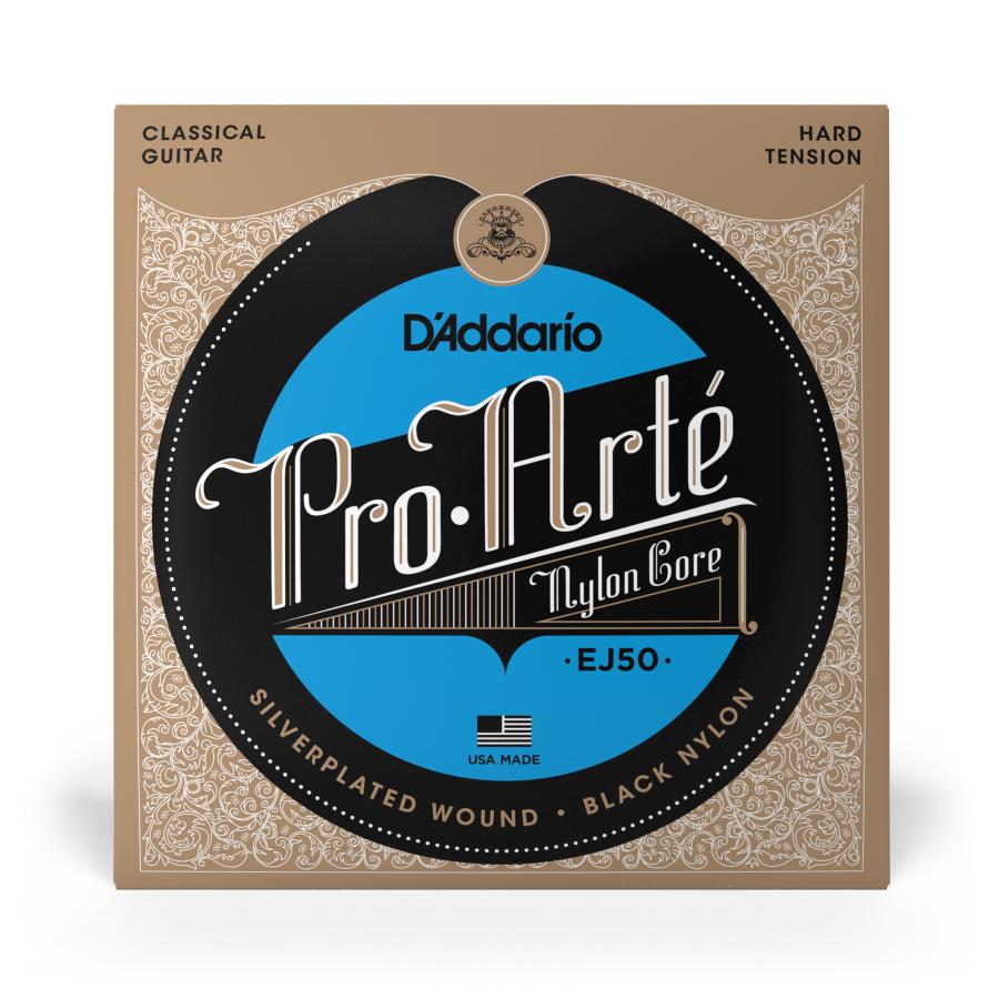 D'ADDARIO EJ50 Pro-Arté Black Nylon Hard Tension