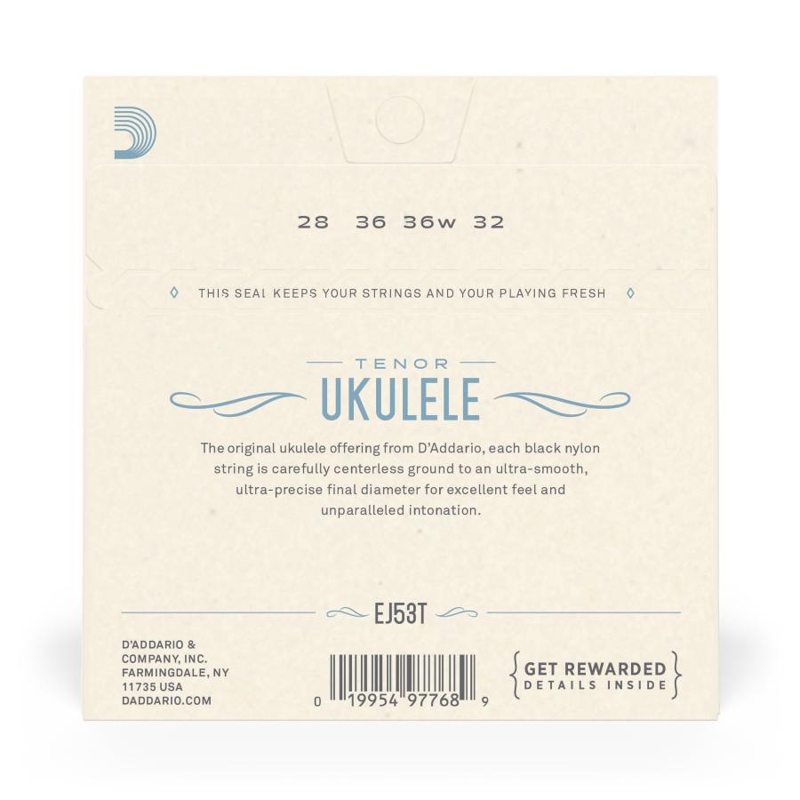 D'Addario EJ53T ukulele tenor pro-arté