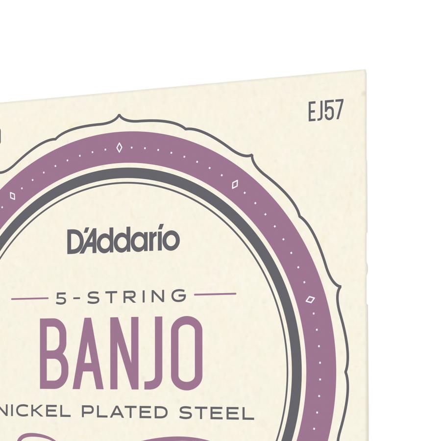 D'Addario EJ57 5-String Banjo Nickel Custom Medium 11-22
