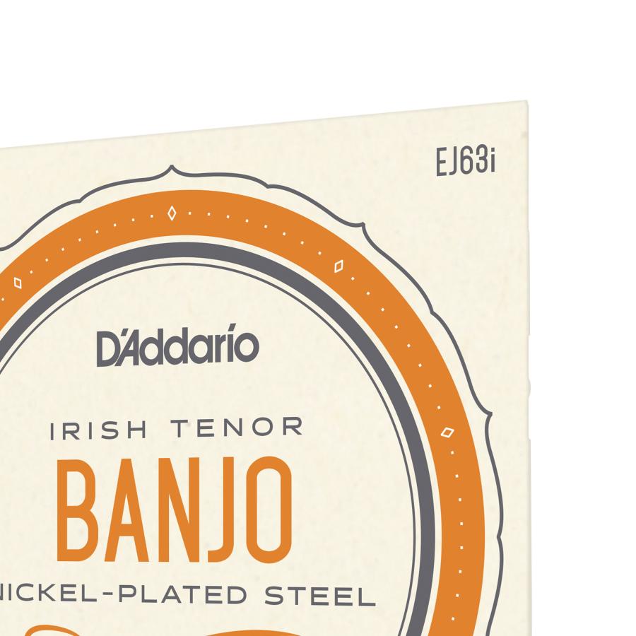 D'Addario EJ63I Irish Tenore Banjo Nickel 12-36
