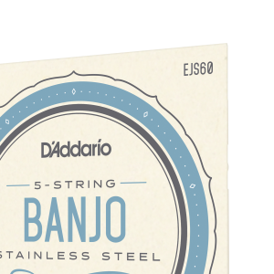 D'Addario EJS60 5-String Banjo Stainless Steel Light 10-20