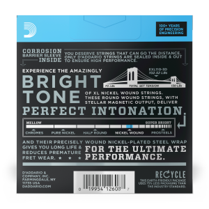 D'Addario EXL110-3D XL Nickel Conf 3 Multipacks