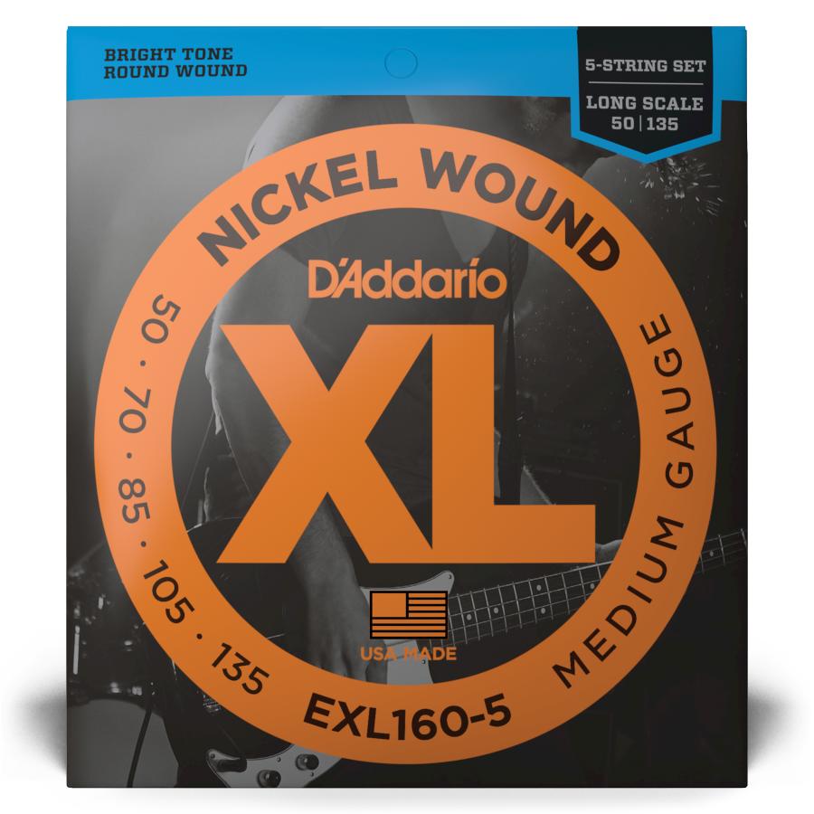 D'Addario XL NICKEL ROUNDWOUND EXL160-5