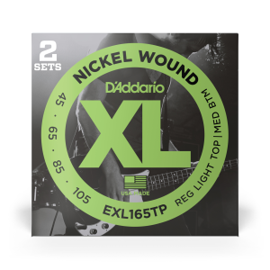 D'Addario EXL165 Nickel Wound Bass Custom Light 45-105 Long Scale