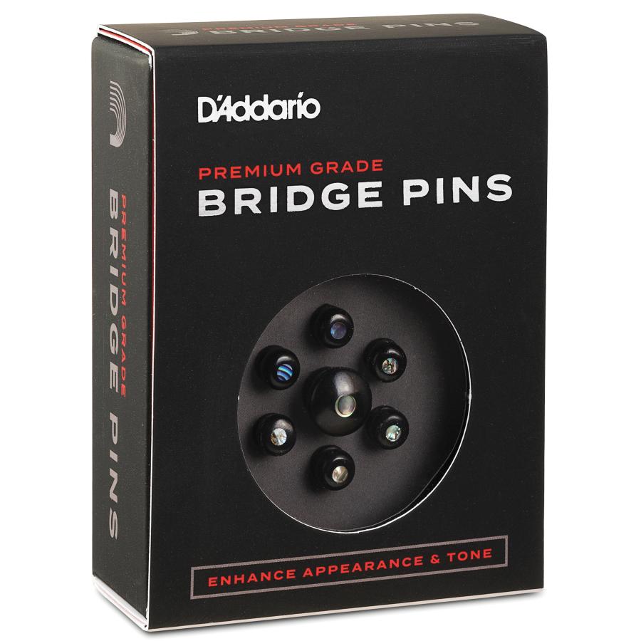 D'Addario Ebony bottone cinta & piroli PWPS2 chitarra