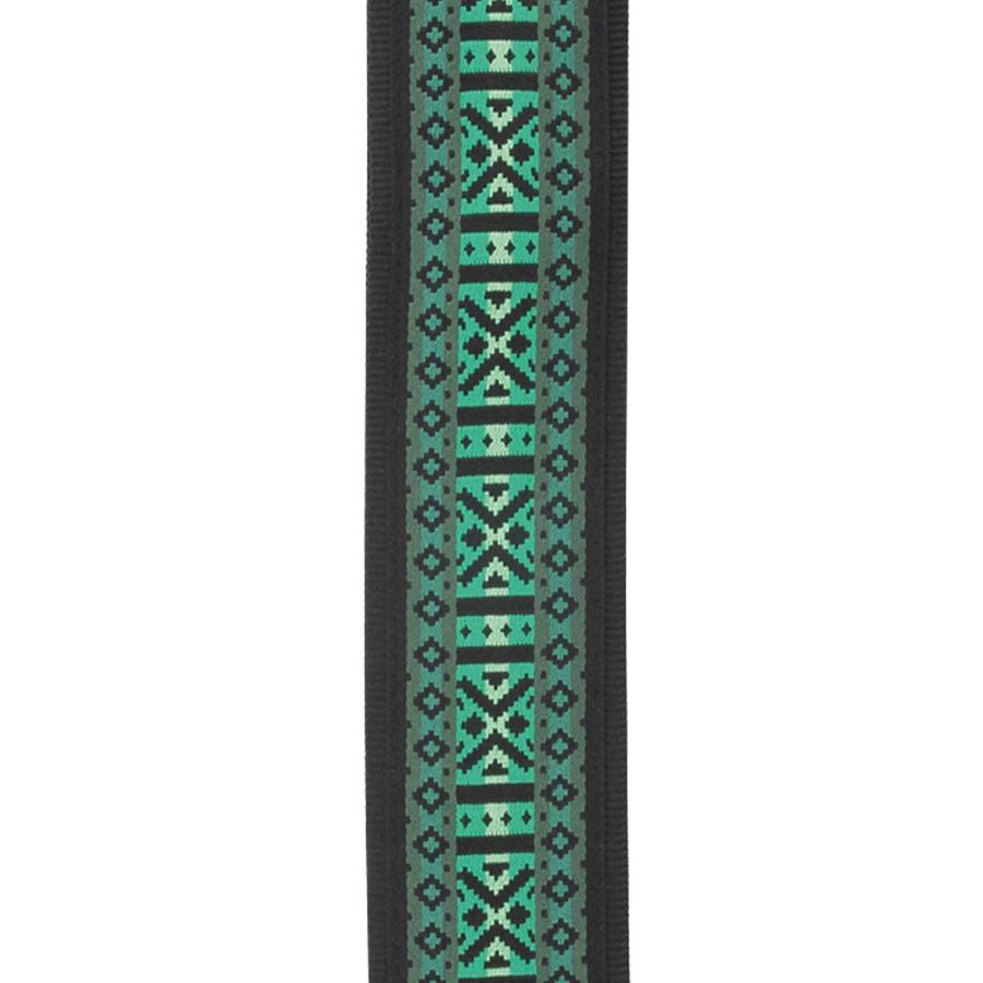 D'Addario Woven Guitar tracolla Monterey 3 Green T20W1422