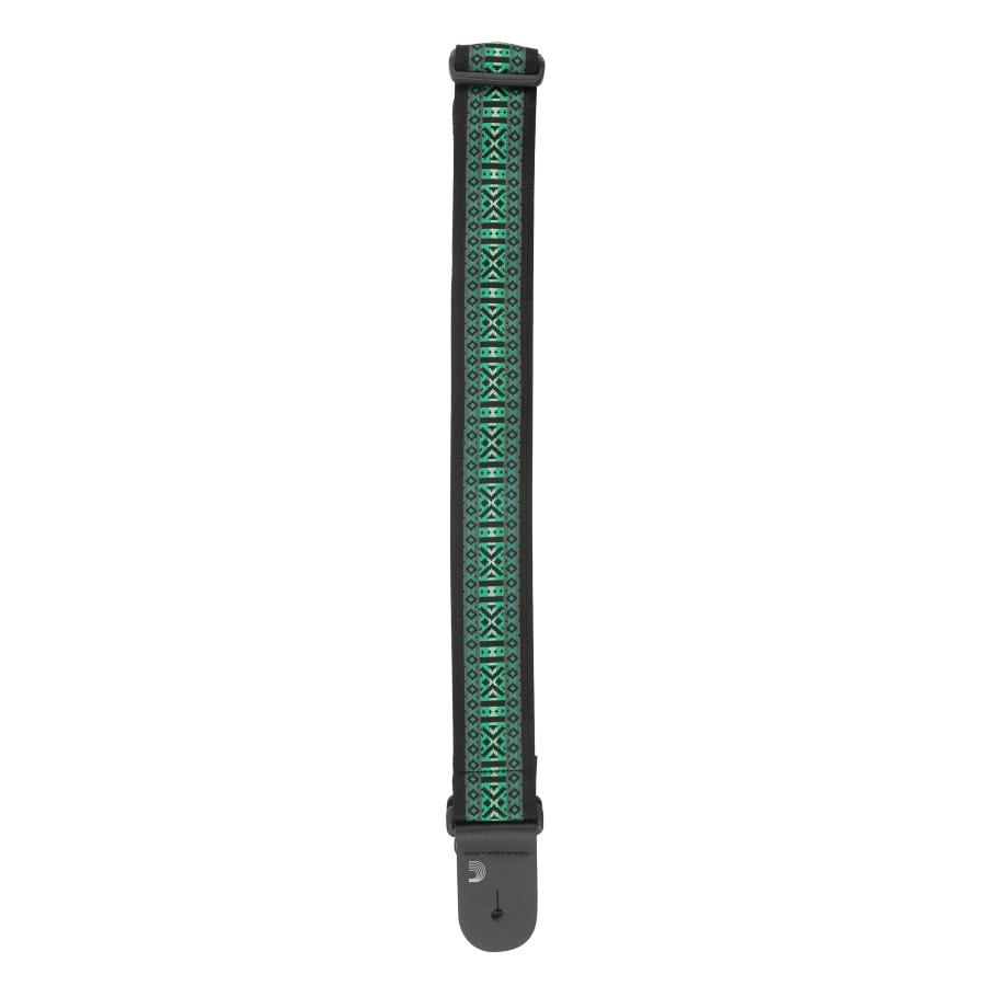 D'Addario Woven Guitar tracolla Monterey 3 Green T20W1422