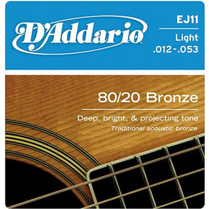 D'Addario EJ11 012/053 light 80/20 bronze wound