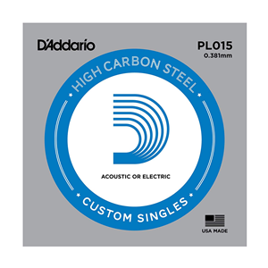 D'Addario PL015 015 nickel roundwound ricambio corda
